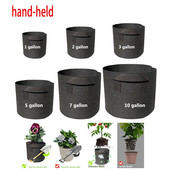 2 3 5 10 gallon Növénytermesztő táskák Kerti szerszámok Fabric Pot Jardim Otthoni Kertészet Virágok Növénytermesztés Grow