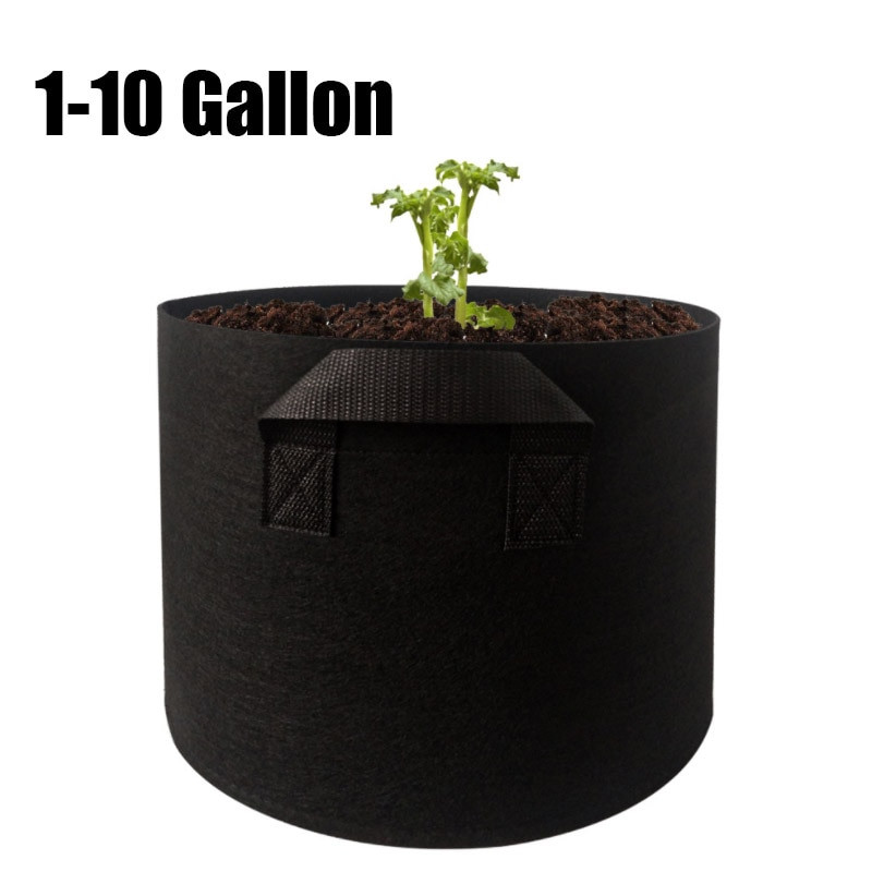 2 3 5 10 gallon Növénytermesztő táskák Kerti szerszámok Fabric Pot Jardim Otthoni Kertészet Virágok Növénytermesztés Grow