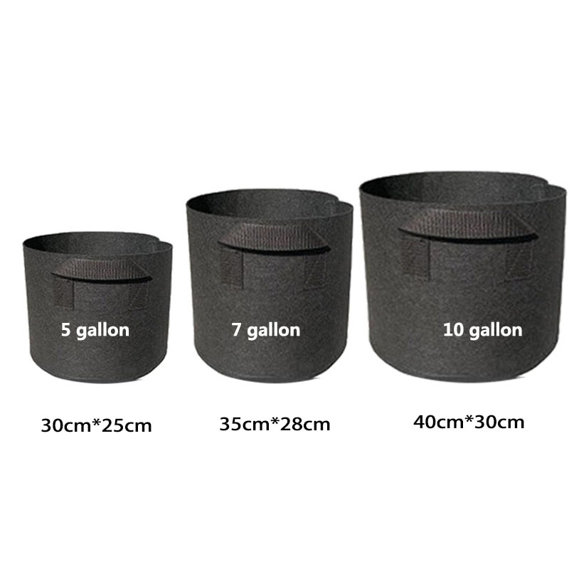2 3 5 10 gallon Növénytermesztő táskák Kerti szerszámok Fabric Pot Jardim Otthoni Kertészet Virágok Növénytermesztés Grow