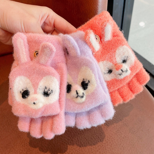 Pūstos vaikiškos pirštinės su 3D elementu