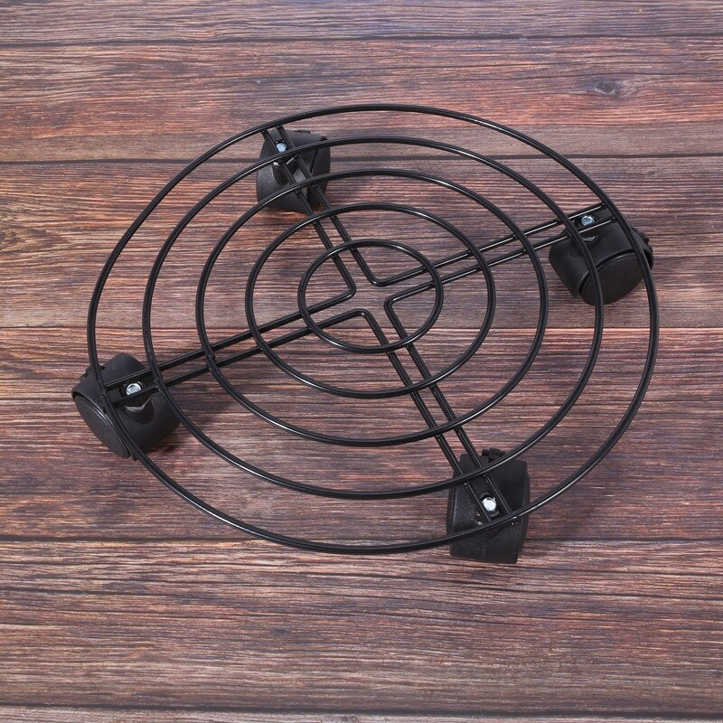 Fém növény virágcserepek állvány kocsi Caddy kerekeken beltéri kültéri otthoni kerti szerszámok