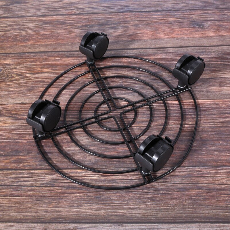 Fém növény virágcserepek állvány kocsi Caddy kerekeken beltéri kültéri otthoni kerti szerszámok