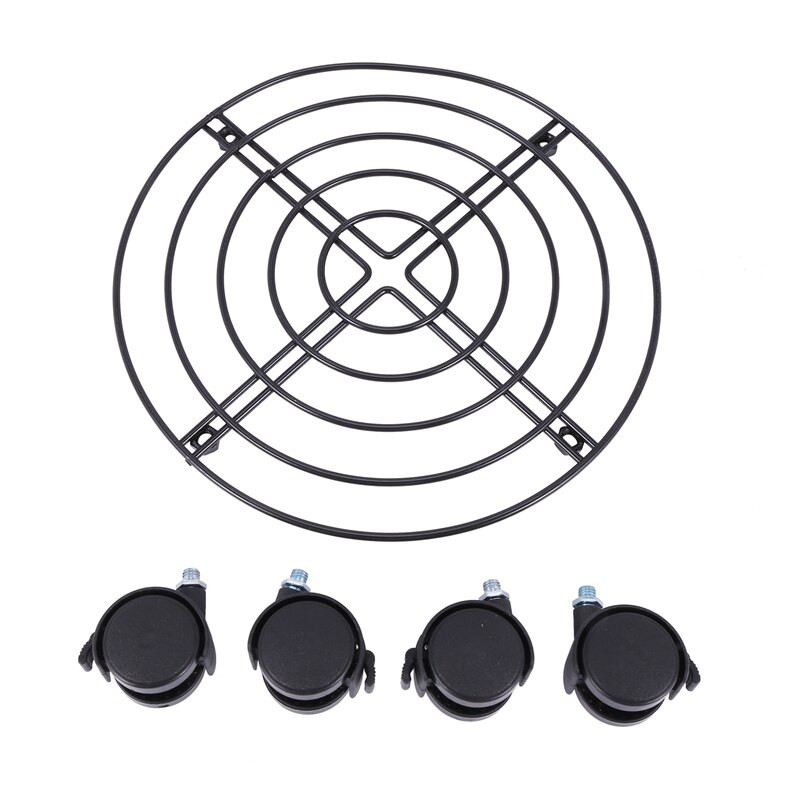 Fém növény virágcserepek állvány kocsi Caddy kerekeken beltéri kültéri otthoni kerti szerszámok