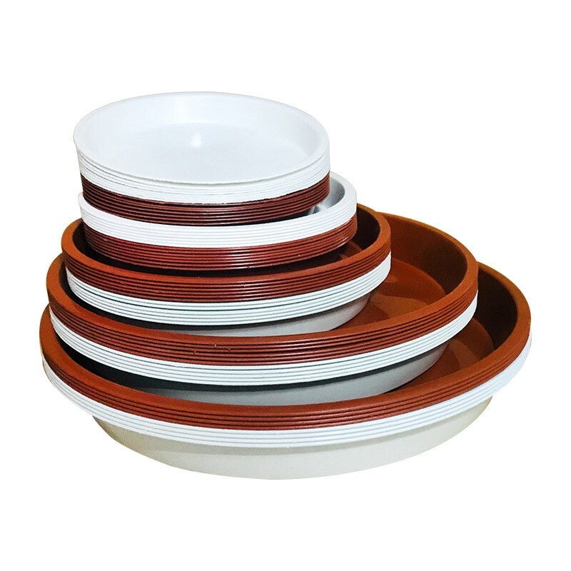 3 db Sűrített mobil műanyag növényi csészealj Kerek csepegtető növényi tálcák Virágcserepes kerti kellékek