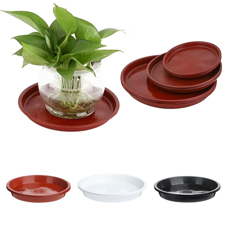 3 buc. farfurii pentru plante mobile din plastic îngroșate Tavi rotunde pentru plante cu picurare Ghiveci pentru interior, în aer liber, pentru grădină.