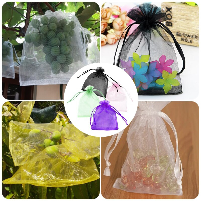 Grădină Struguri Fructe Saci de protecție Livadă Control dăunători Saci de plasă anti-păsări Saci de căpșuni Saci de creștere a plantelor 20/50/100 buc