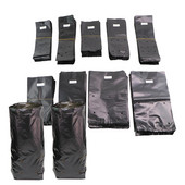 5/10/15 vnt PE plastikinis sodinimo maišelis Juodi darželio krepšiai su ventiliacijos angomis, tinkami mažiems ar dideliems sodo gėlių daržovėms auginti