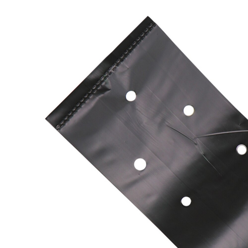 5/10/15 vnt PE plastikinis sodinimo maišelis Juodi darželio krepšiai su ventiliacijos angomis, tinkami mažiems ar dideliems sodo gėlių daržovėms auginti