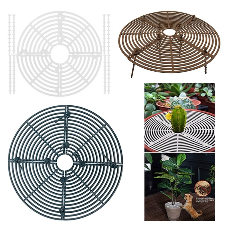 Νέο πλέγμα γλάστρας για φυτά Καλύμματα γλάστρας Φυτά Καλύμματα χώματος γλάστρας Προστατευτική ασπίδα για γάτα Ασφάλεια μωρού Προστασία παιδιών κατοικίδια κηπουρική