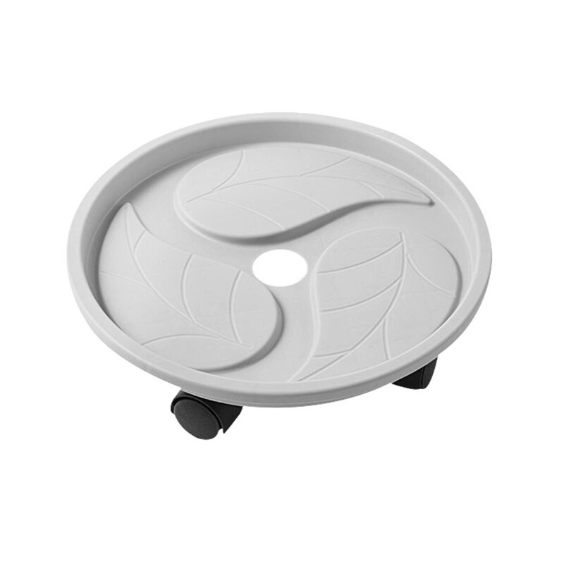 Gėlių vazonų padėklas Sunkus apvalus/kvadratinis plastikinis padėklas su voleliais Vandens laikymo padėklas Gėlių vazonų laikiklis sodui