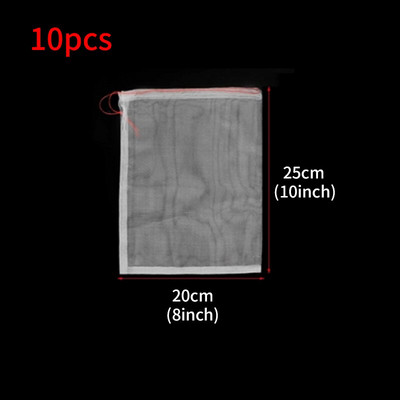 10 bucăți saci de protecție pentru struguri struguri pentru fructe, legume, combaterea dăunătorilor, saci de plasă pentru grădină, cu plasă pentru plante de struguri, sac de creștere