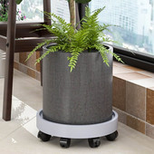 Nagy teherbírású virágcserép tartó görgőkkel, automatikus vízelnyelő csereptálca