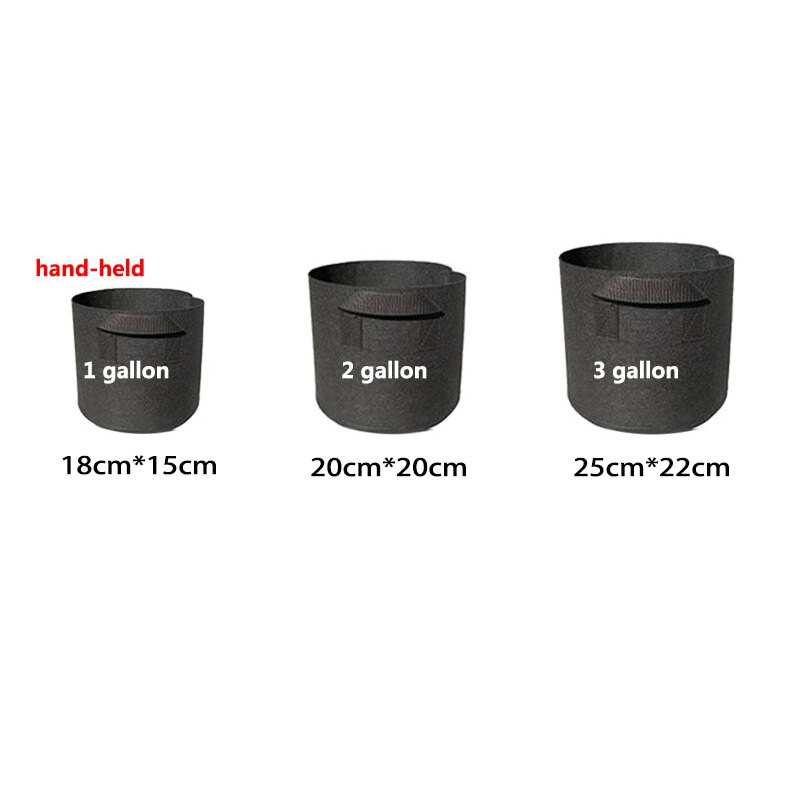 2 3 5 10 gallon Növénytermesztő táskák Kerti szerszámok Fabric Pot Jardim Otthoni Kertészet Virágok Növénytermesztés Grow