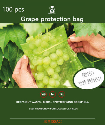100 τμχ Τσάντες Προστασίας Σταφυλιού Τσάντες Φράουλα Φρούτα κατά των Πουλιών Τσάντες Καταπολέμησης Παρασίτων στον Κήπο Mesh Lychee Cherry Bag Planter Bagner