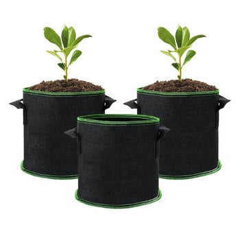 1Pc 2/3/5/10 Gallon Grow Bags Λαχανικά λουλουδιών πατάτας Δοχείο Φύτευσης δέντρου Home Grden Gardening Supplies Φυτεύοντας γλάστρες