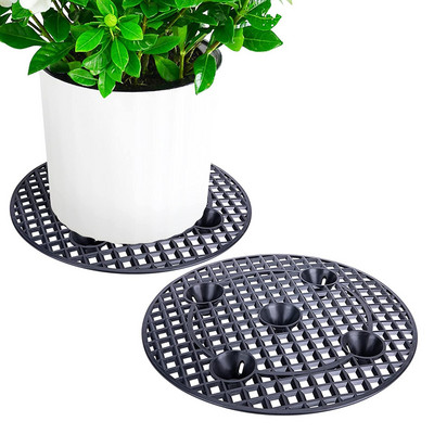 Plant Riser 2Pcs Patio Deck Floor Protector Plant Riser Αφαιρούμενο Ανελκυστήρα Γλάστρας Βάση Γλάστρας για Δάπεδο κατάστρωμα βεράντας