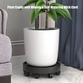 Plant Caddy With Wheels Stand φυτών με ρόδες Heavy Duty Outdoor 360universal 8 Wheels Plastics Rolling Plant Stand For