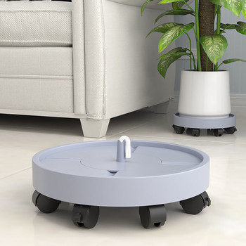 Plant Caddy With Wheels Stand φυτών με ρόδες Heavy Duty Outdoor 360universal 8 Wheels Plastics Rolling Plant Stand For