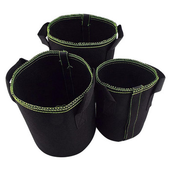 1/2/3 γαλόνι Plant Grow Bags Γλάστρες φυτωρίου Λαχανικά πατάτας Μεταφύτευση φύτευσης Γλάστρες Αυτοκόλλητες Υφασμάτινες Προμήθειες Garden To
