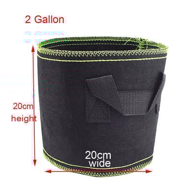 1/2/3 galono Augalų auginimo maišeliai Daigynų vazonai Daržovės Bulvių persodinimas Sodinimas Gėlių vazonai Savaime prilimpaus audinio reikmenys Sodas į
