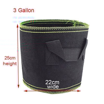 1/2/3 galono Augalų auginimo maišeliai Daigynų vazonai Daržovės Bulvių persodinimas Sodinimas Gėlių vazonai Savaime prilimpaus audinio reikmenys Sodas į