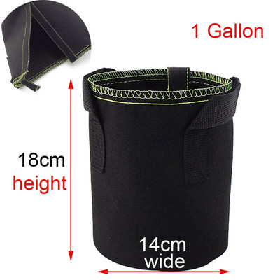 1/2/3 galono Augalų auginimo maišeliai Daigynų vazonai Daržovės Bulvių persodinimas Sodinimas Gėlių vazonai Savaime prilimpaus audinio reikmenys Sodas į