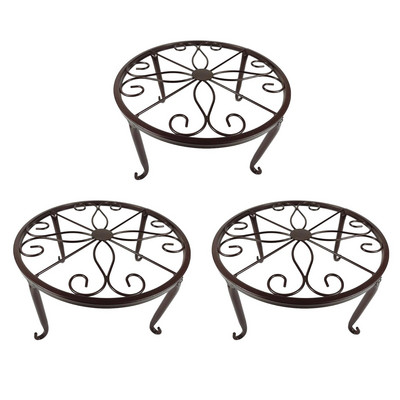 Скоба за саксия Издръжлива здрава подова ютия за дворна градина 3 бр. Тежък ъглов държач за балкон и спалня