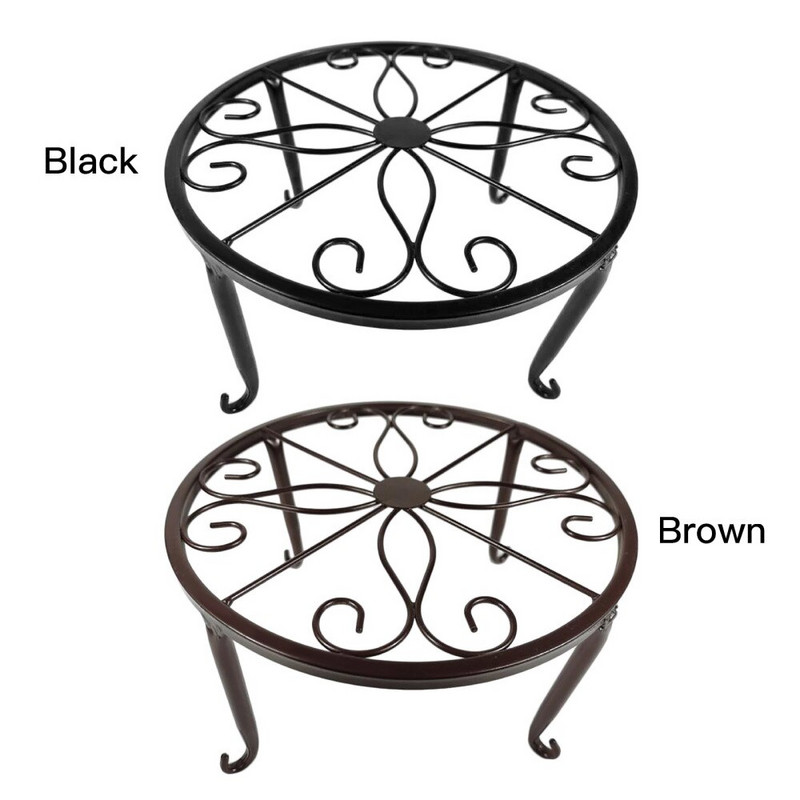 Скоба за саксия Издръжлива здрава подова ютия за дворна градина 3 бр. Тежък ъглов държач за балкон и спалня