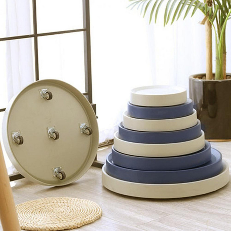 Vetőcserep tálca Korrózióálló PP Könnyen tisztítható Vastag Mobil csereptálca Virágcserep tálca beltéri használatra