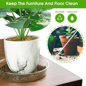 8/20db kerti növény csészealj csepegtető tálca kerek virágcserép alap műanyag átlátszó snack tároló asztali szemetes tároló 6/8/10/12 hüvelyk