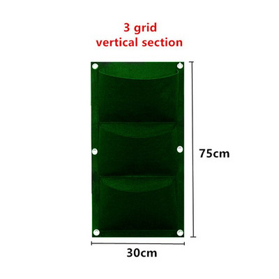 Jardinieră cu 6/7/12 buzunare, agățat pe perete, saci de cultivare verzi, jardinieră verticală de grădină, legume de viață, sac de grădină pentru răsaduri, sac de creștere, oală