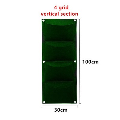 Jardinieră cu 6/7/12 buzunare, agățat pe perete, saci de cultivare verzi, jardinieră verticală de grădină, legume de viață, sac de grădină pentru răsaduri, sac de creștere, oală
