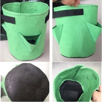 5/7/10 Gallon Garden Tool Pocket Flower Jardin Plant Grow Bag Strawberry Vertical Pouch Root Στρογγυλή επαναχρησιμοποιήσιμη γλάστρα