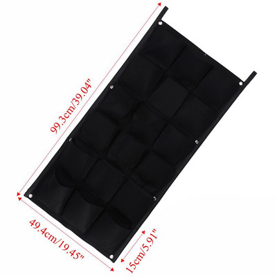 6-72 kišenės Kabantys žalių auginimo maišelių sodintuvas Vertikalus sodo daržovių gyvenamasis sodo maišelis sodintuvas Auginimo maišeliai Gėlės tiekimas