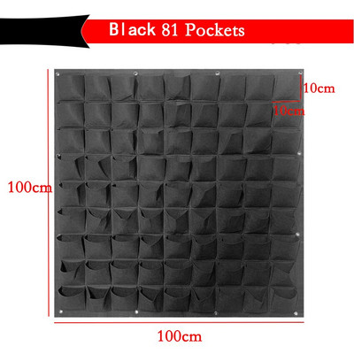 6-72 kišenės Kabantys žalių auginimo maišelių sodintuvas Vertikalus sodo daržovių gyvenamasis sodo maišelis sodintuvas Auginimo maišeliai Gėlės tiekimas