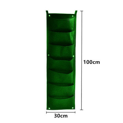 6-72 kišenės Kabantys žalių auginimo maišelių sodintuvas Vertikalus sodo daržovių gyvenamasis sodo maišelis sodintuvas Auginimo maišeliai Gėlės tiekimas