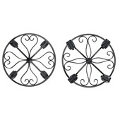 Suport pentru plante cu roți, ghiveci de grădină de fier rezistent, cărucior pentru plante în ghiveci cu blocare