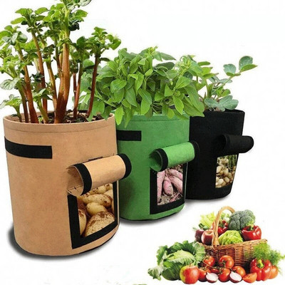 Plant Grow Bag Σακουλάκια φυτεύματος φυτών ντομάτας πατάτας Θερμοκήπιο Σπίτι Κήπος Λουλούδι Μανιτάρι Φράουλα Σπόροι Φυτευτής Εργαλεία γλάστρας