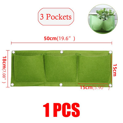 2/4/6/9/18/36/64/81 buzunare saci de cultivare verzi jardinieră verticală de grădină de legume răsaduri agățate pe perete saci de creștere a plantelor
