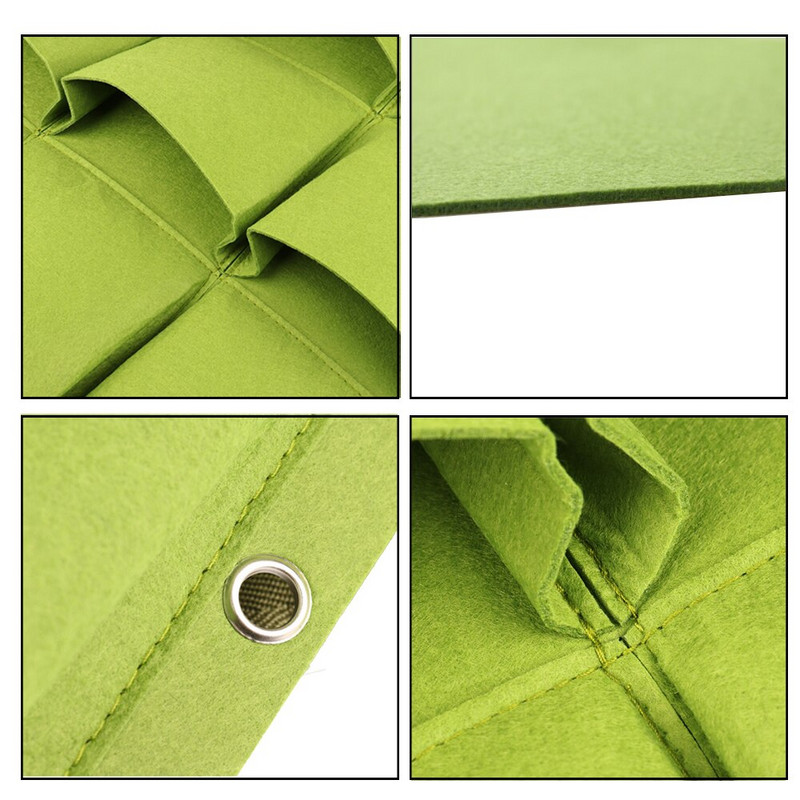 2/4/6/9/18/36/64/81 buzunare saci de cultivare verzi jardinieră verticală de grădină de legume răsaduri agățate pe perete saci de creștere a plantelor