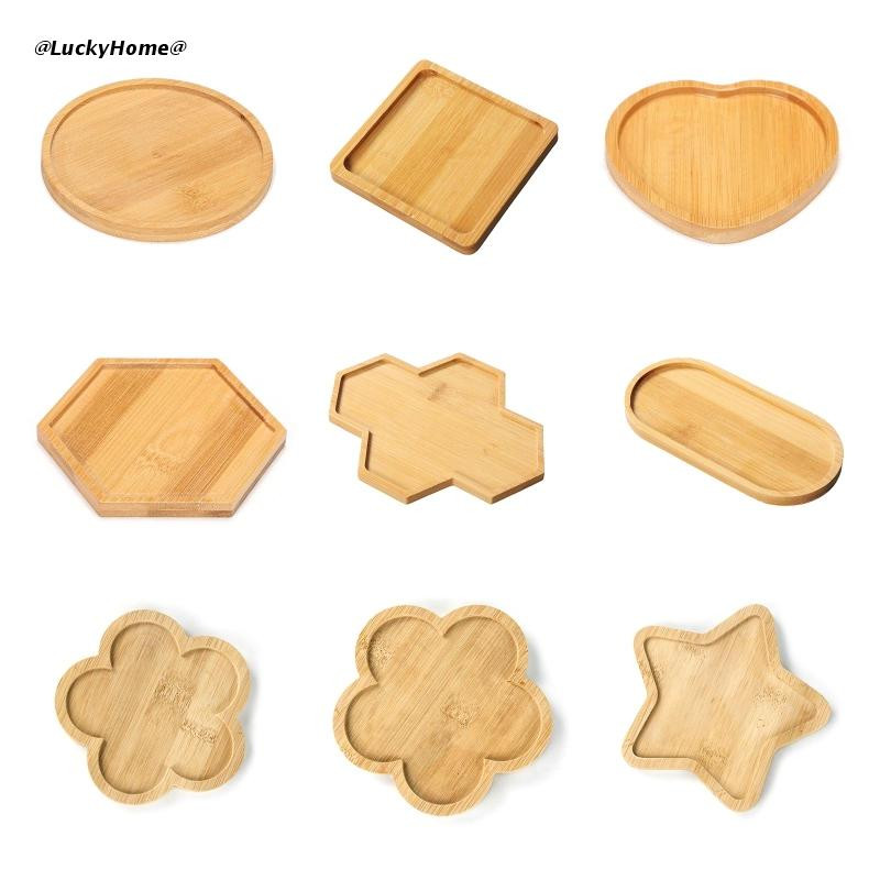 Kreativni tanjurić za biljke Višenamjenska posuda za sadnju Posuda od bambusa Posuda za lonce za cvijeće