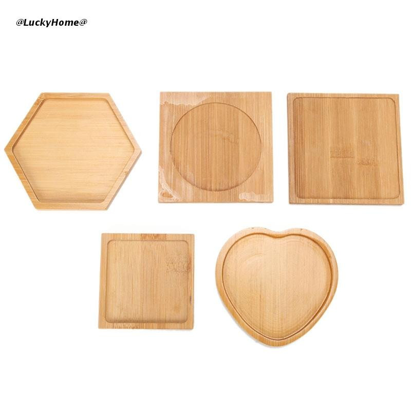 Kreativni tanjurić za biljke Višenamjenska posuda za sadnju Posuda od bambusa Posuda za lonce za cvijeće