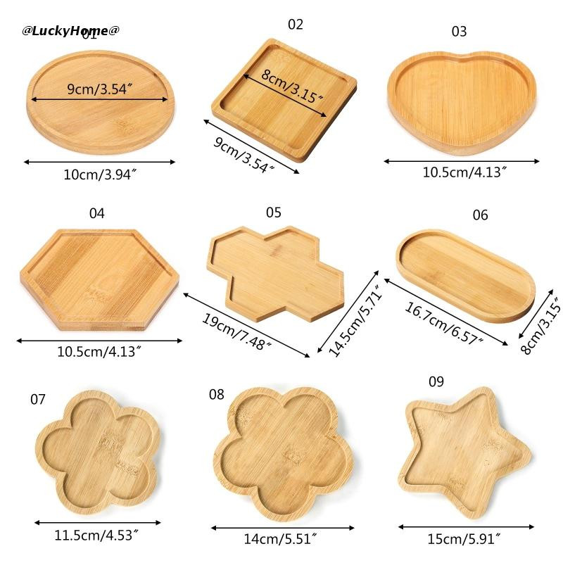 Kreativni tanjurić za biljke Višenamjenska posuda za sadnju Posuda od bambusa Posuda za lonce za cvijeće