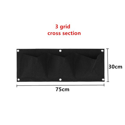 Jardinieră cu 6/7/12 buzunare, agățat pe perete, saci de cultivare verzi, jardinieră verticală de grădină, legume de viață, sac de grădină pentru răsaduri, sac de creștere, oală