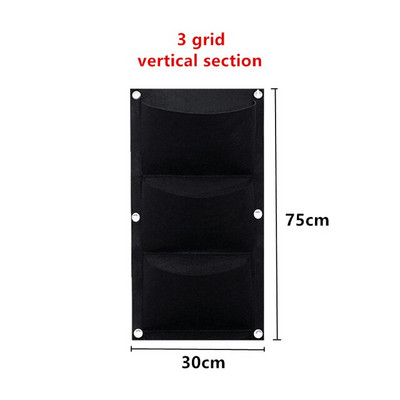 Jardinieră cu 6/7/12 buzunare, agățat pe perete, saci de cultivare verzi, jardinieră verticală de grădină, legume de viață, sac de grădină pentru răsaduri, sac de creștere, oală