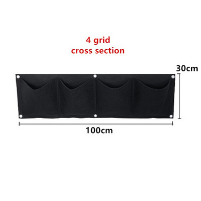 Jardinieră cu 6/7/12 buzunare, agățat pe perete, saci de cultivare verzi, jardinieră verticală de grădină, legume de viață, sac de grădină pentru răsaduri, sac de creștere, oală