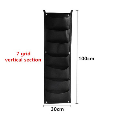 Jardinieră cu 6/7/12 buzunare, agățat pe perete, saci de cultivare verzi, jardinieră verticală de grădină, legume de viață, sac de grădină pentru răsaduri, sac de creștere, oală