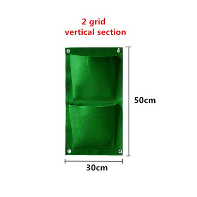 Jardinieră cu 6/7/12 buzunare, agățat pe perete, saci de cultivare verzi, jardinieră verticală de grădină, legume de viață, sac de grădină pentru răsaduri, sac de creștere, oală