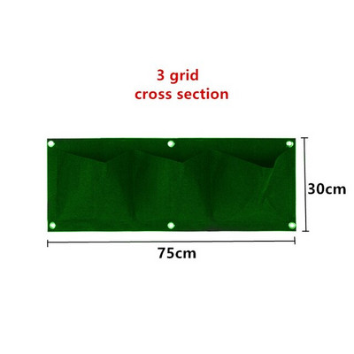 Jardinieră cu 6/7/12 buzunare, agățat pe perete, saci de cultivare verzi, jardinieră verticală de grădină, legume de viață, sac de grădină pentru răsaduri, sac de creștere, oală