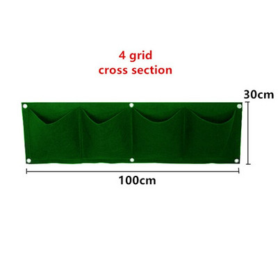 Jardinieră cu 6/7/12 buzunare, agățat pe perete, saci de cultivare verzi, jardinieră verticală de grădină, legume de viață, sac de grădină pentru răsaduri, sac de creștere, oală